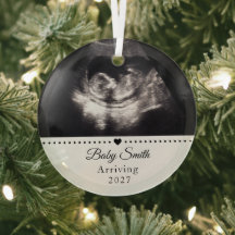 Custom Baby Ultrasound Pregnancy Announcment Photo