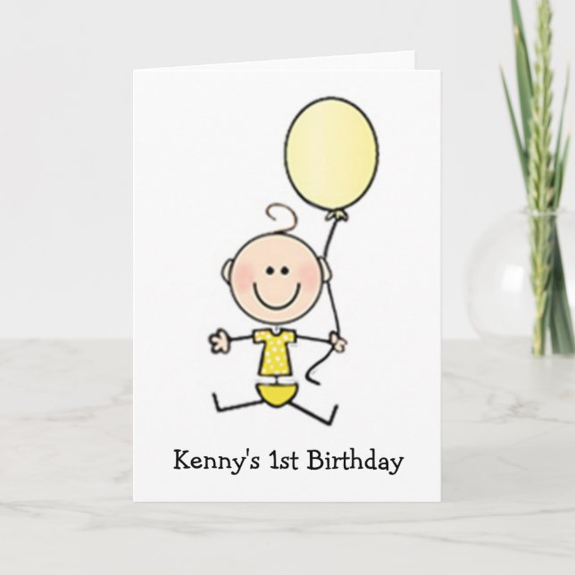 Custom Baby's First Card (Front)