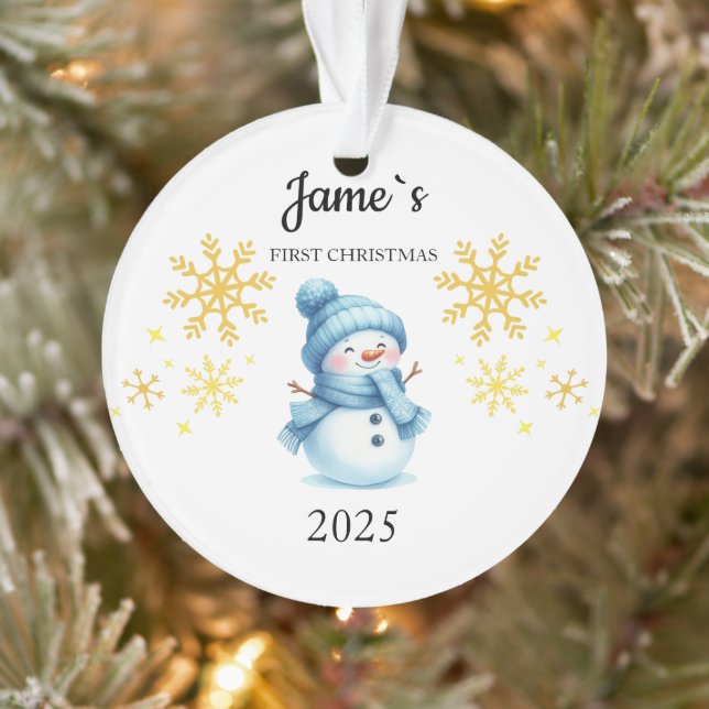 Custom Baby's First Christmas Baubles,Custom Keeps Ornament (Tree)