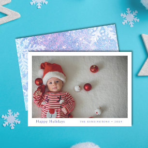 Custom Baby's First Christmas Card 