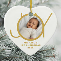 Custom Baby's First Christmas Photo 