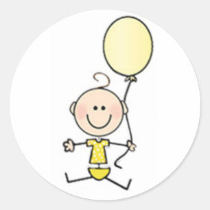 Custom Baby's First Classic Round Sticker