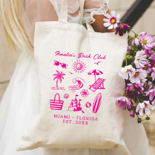 Custom Bach Club Bachelorette Gifts Engagement Tote Bag