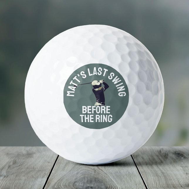 Custom Bachelor Party Favour Golf Trip Groomsmen Balls (Creator Uploaded)