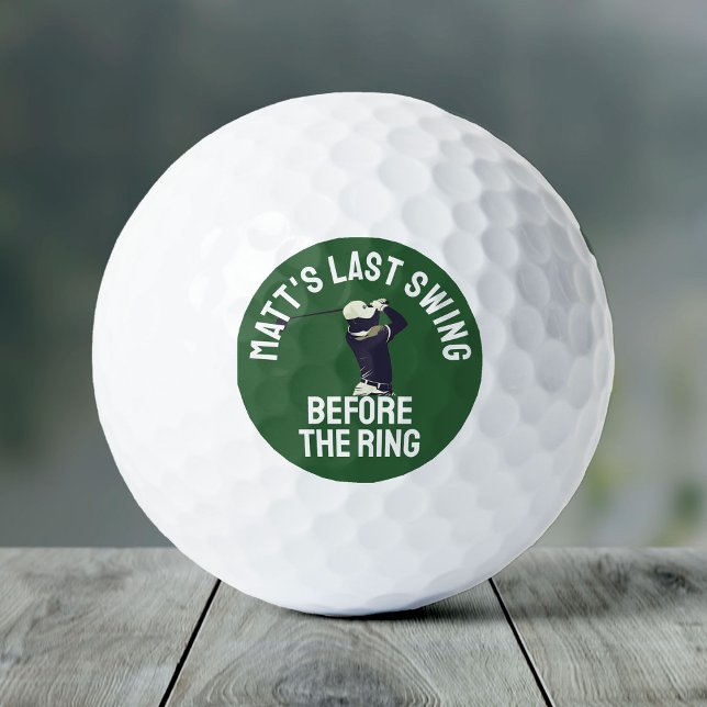 Custom Bachelor Party Favour Golf Trip Groomsmen Golf Balls (Creator Uploaded)