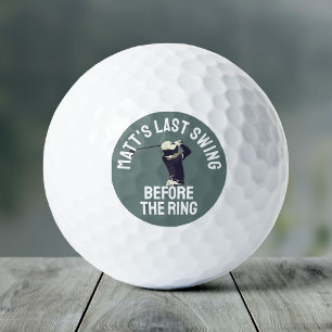 Custom Bachelor Party Favour Golf Trip Groomsmen Golf Balls