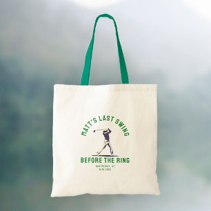 Custom Bachelor Party Favour Golf Trip Groomsmen Tote Bag