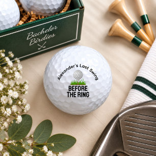 Custom Bachelor Party Funny Golfer Sports Player Golf Balls