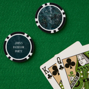 Custom Bachelor & Party ocean Poker Chips