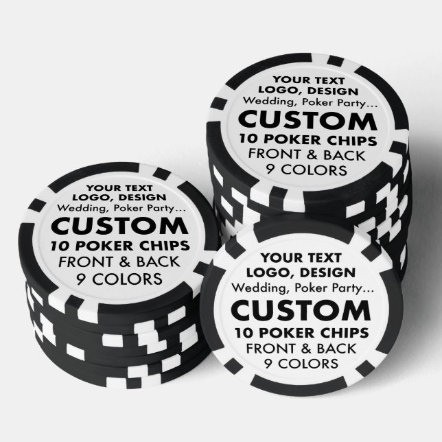 Custom BACHELOR PARTY Poker Casino Chips (Stack)
