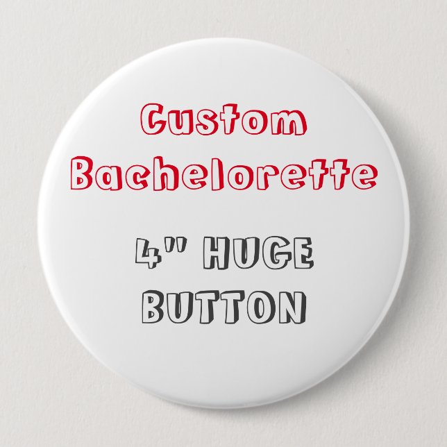 Custom Bachelorette 4" Blank Template Button F2 (Front)