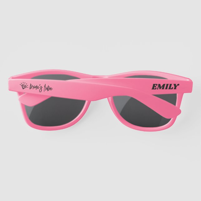 Custom Bachelorette Bride's Tribe Sunglasses (Back)