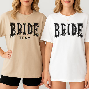 Custom Bachelorette Party Bride Squad Shirt, Bride T-Shirt