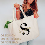 Custom Bachelorette Party Bridesmaid Monogram Tote Bag<br><div class="desc">Show your bridesmaids how much they mean to you with the Custom Bachelorette Party Bridesmaid Monogram Tote Bag, an elegant and practical gift designed just for them. This personalised tote features each bridesmaid’s monogram, giving it a unique, stylish touch that they can cherish as a keepsake. Spacious enough to carry...</div>