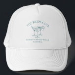 Custom Bachelorette Party Cocktail Social Club Trucker Hat<br><div class="desc">Get the party started with this fun and stylish Custom Bachelorette Party Cocktail Social Club Trucker Hat! Perfect for bachelorette weekends, bridal showers, or girls' night out, this hat adds a personalised touch to your celebration. Featuring a chic cocktail-themed design, you can customise the text to include the bride's name,...</div>