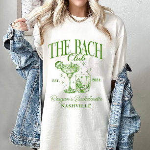 Custom Bachelorette Retro Cocktail Green T-Shirt