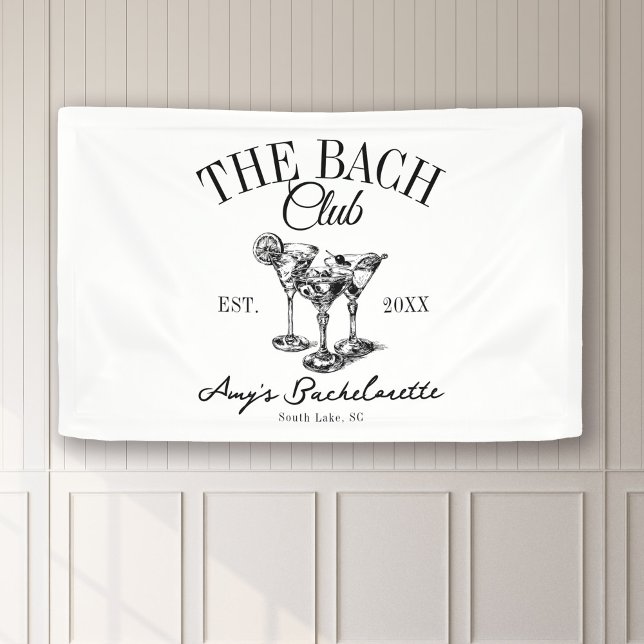 Custom Bachelorette The Bach Club Bridesmaid Favou Banner (Creator Uploaded)