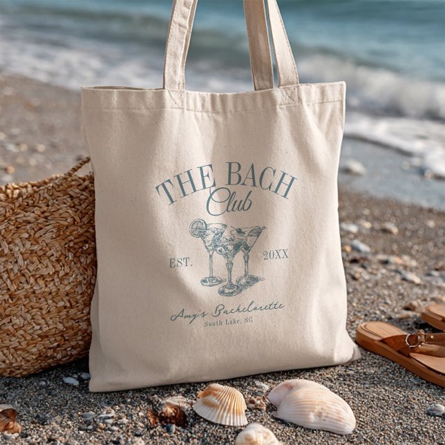 Custom Bachelorette The Bach Club Bridesmaid Favou Tote Bag (Creator Uploaded)