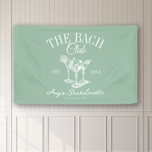 Custom Bachelorette The Bach Club Photo Backdrop Banner