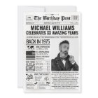 Custom Back in 1975 Newspaper Birthday Card, Trend