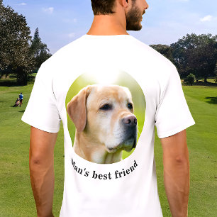 Custom Back Photo And Optional Text Personalised T-Shirt