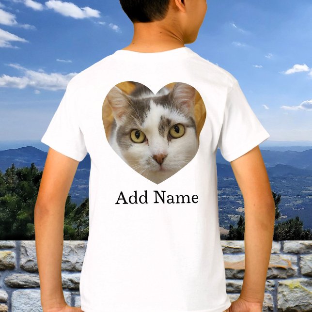 Custom Back Photo And Optional Text Personalised T-Shirt (Creator Uploaded)