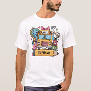 Custom Back-to-School Bus - Personalise T-Shirt