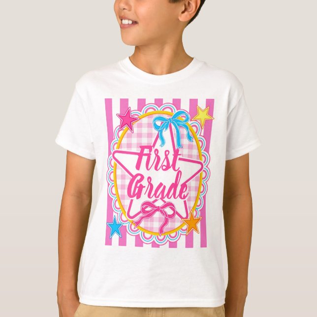 Custom Back to School Grade Gift Teacher Tees (Front)