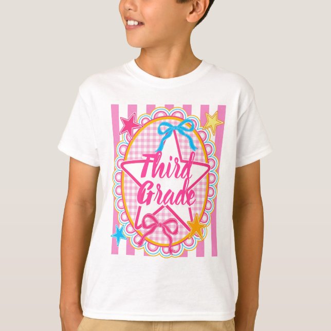 Custom Back to School Grade Gift Teacher Tees (Front)