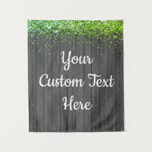 Custom Backdrop Birthday Party Photo Booth Green Tapestry
