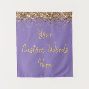 Custom Backdrop Birthday Party Photo Booth Lilac Tapestry