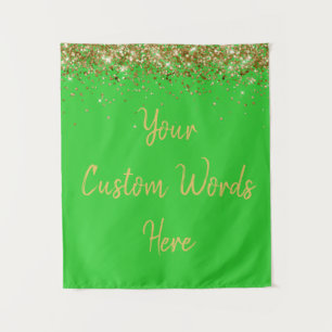Custom Backdrop Birthday Party Photo Booth Lime Tapestry