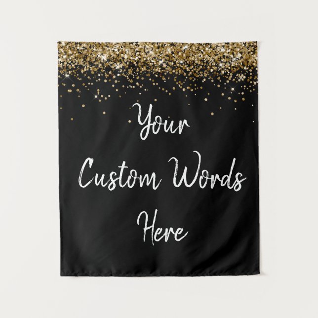 Custom Backdrop Personalised Photo Booth Back drop Tapestry (Front)