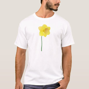 Custom background colour - yellow daffodil flower T-Shirt