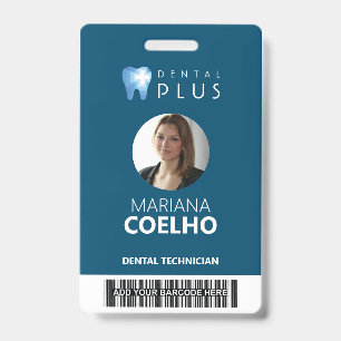 Custom Badge - Logo, Photo, Name and Barcode ID Badge