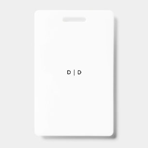Custom Badge, Orientation: Vertical ID Badge
