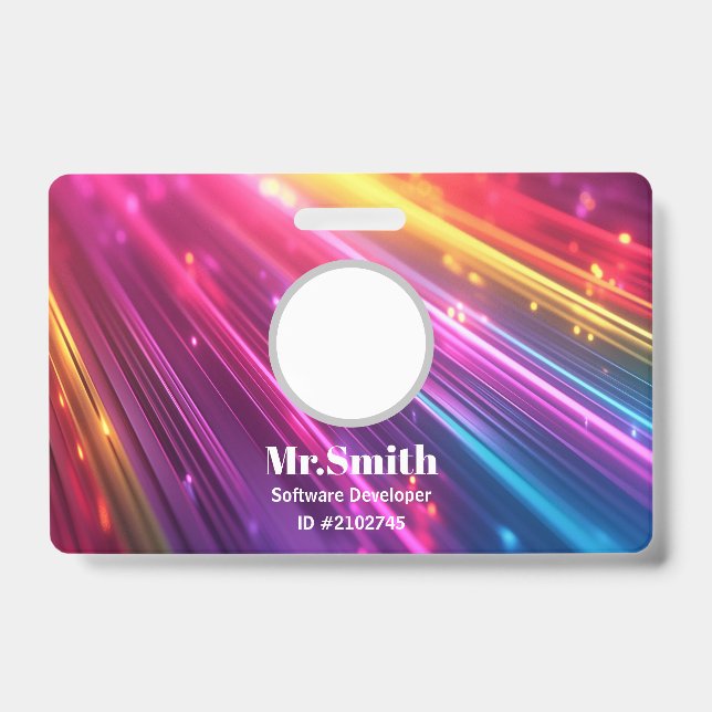Custom Badges Business Card ID Badge (Front)