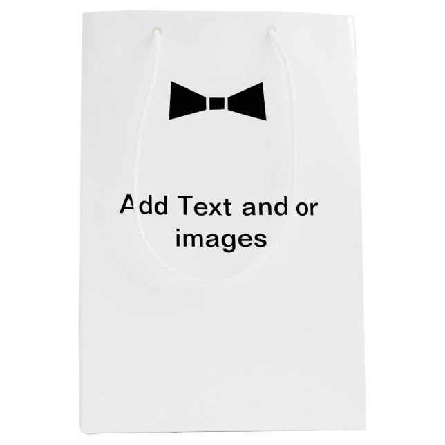  Custom Bag Modern Wedding Party Add Text & Images (Front)