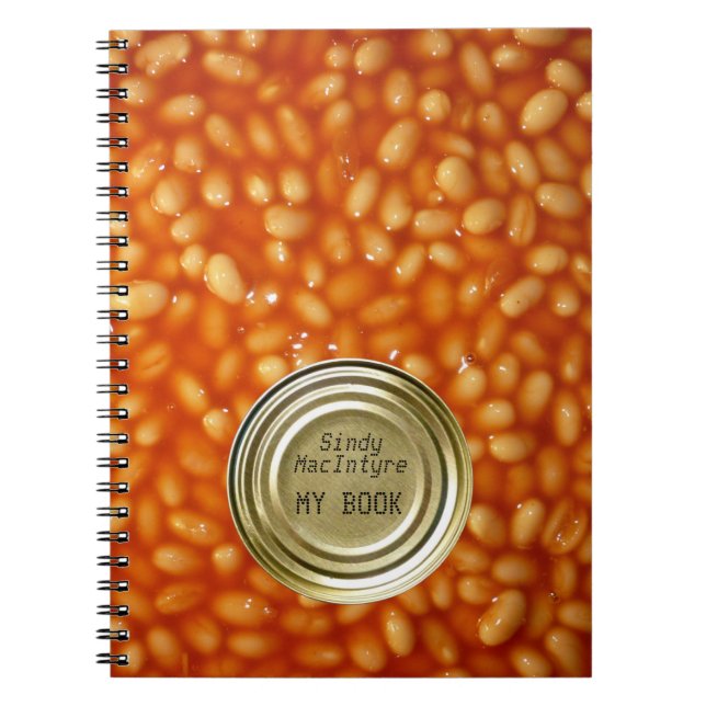 Custom Baked Bean Notebook (Front)
