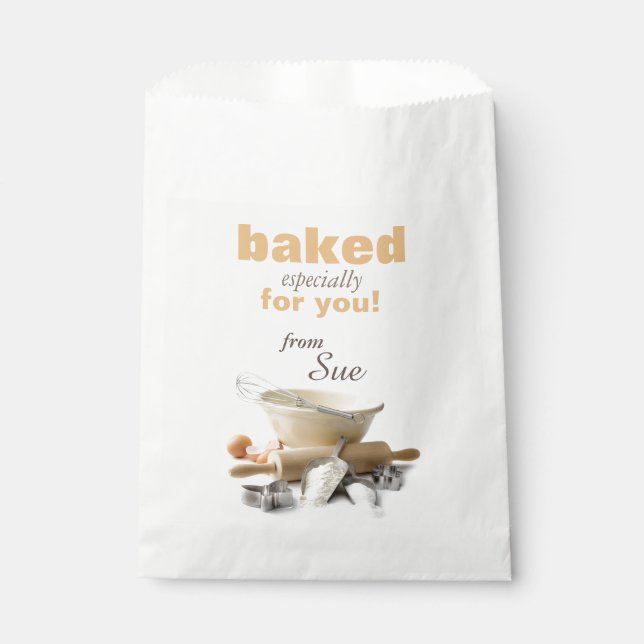 Custom Baked Especially for You Cookie Bags (Front)