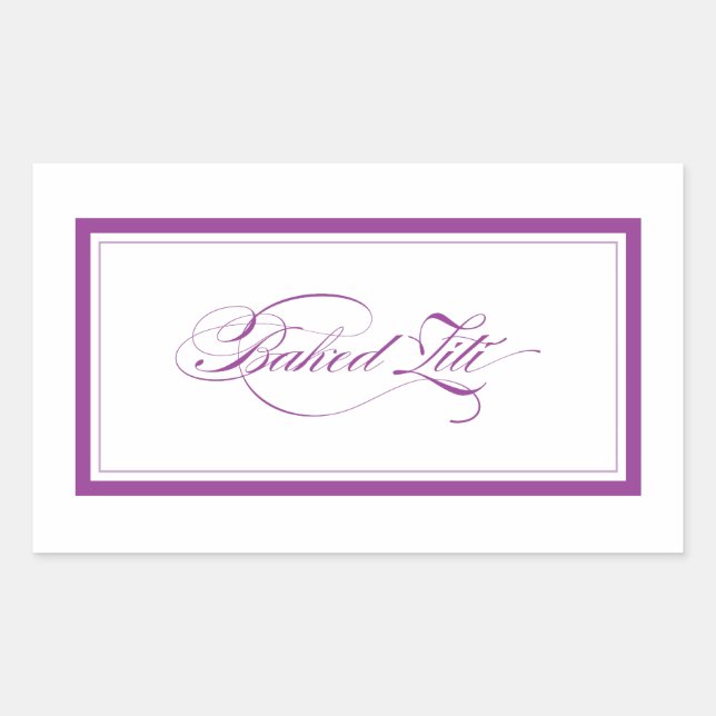 Custom_Baked Ziti Rectangular Sticker (Front)