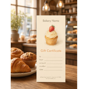Custom Bakery Gift Certificate