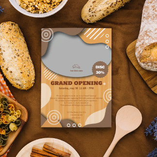 Custom Bakery Grand Opening Invitation