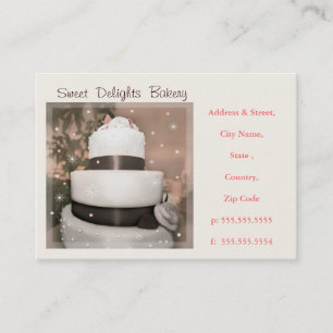 Custom Bakery / Wedding Cakes Business Card