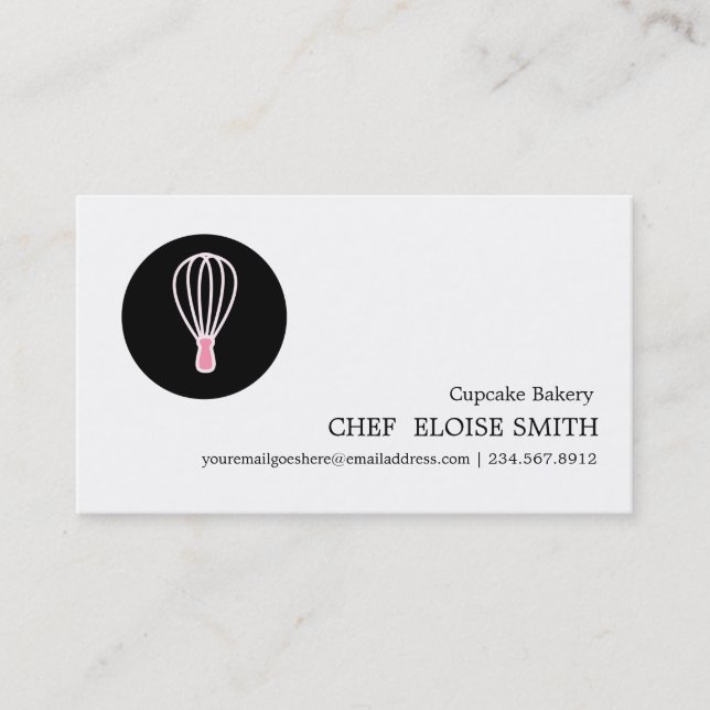 Custom Baking Business Card Personalised (Front)