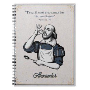 Custom Baking Recipes Chef Elegant Notebook