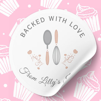 Custom Baking small business sticker