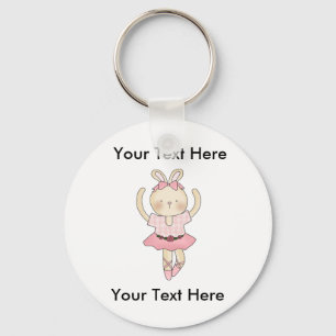 Custom Ballerina Bunny Keychain