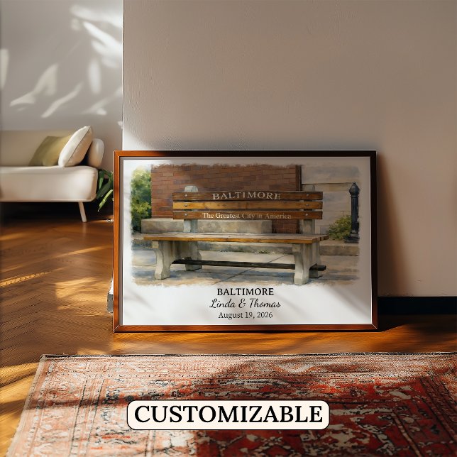 Custom Baltimore Wall Art, Maryland Poster (Creator Uploaded)