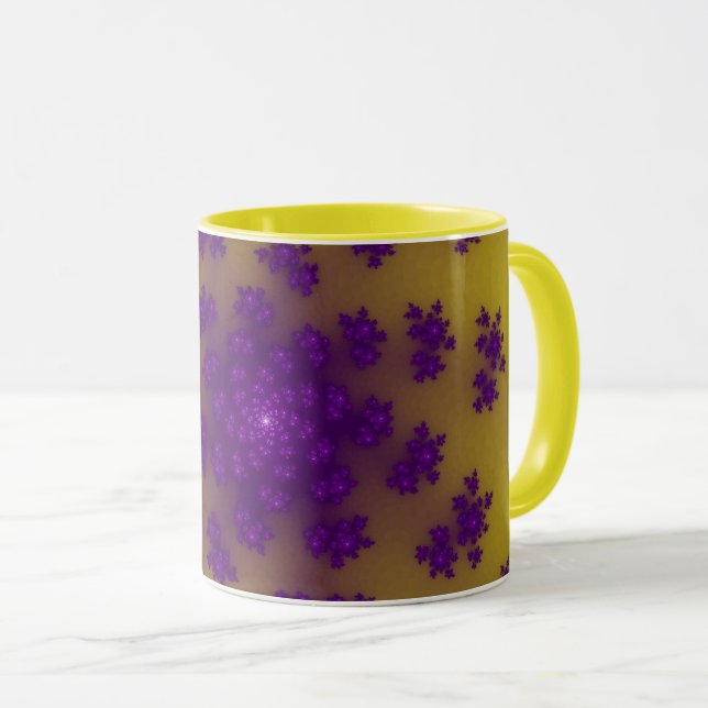 Custom Banana Floral Sprinkles Coffee Mug (Front Right)